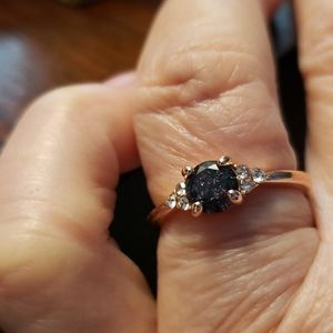 🆕️Grey💎diamond gold 10 ring